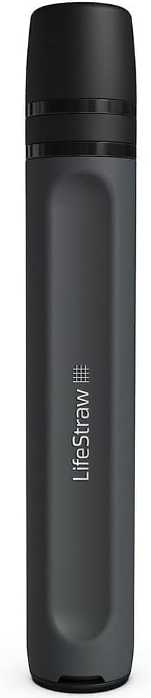 Peak Series Water Filter Straw, Dark Grey