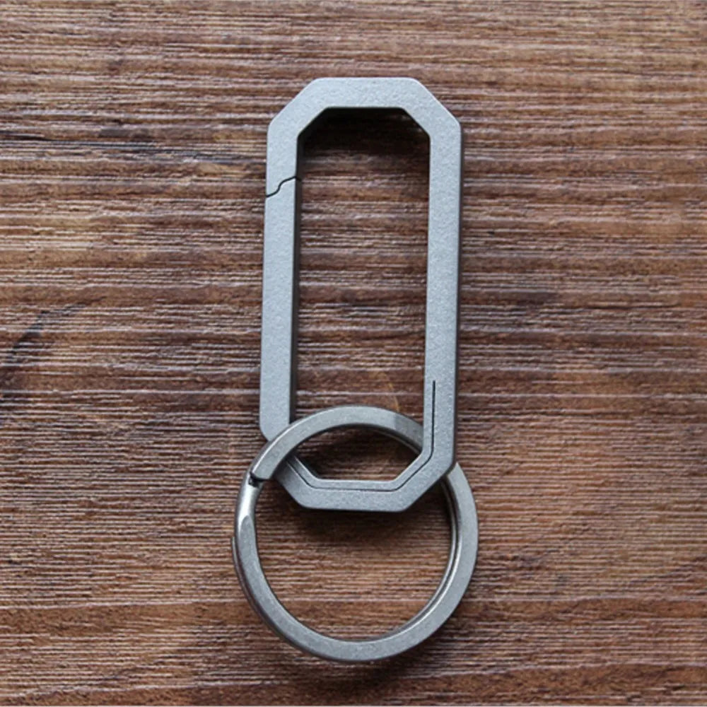 S/L Titanium Alloy Key Ring Hung Buckle Outdoor EDC Tool Keychain Pocket Titanium Buckle
