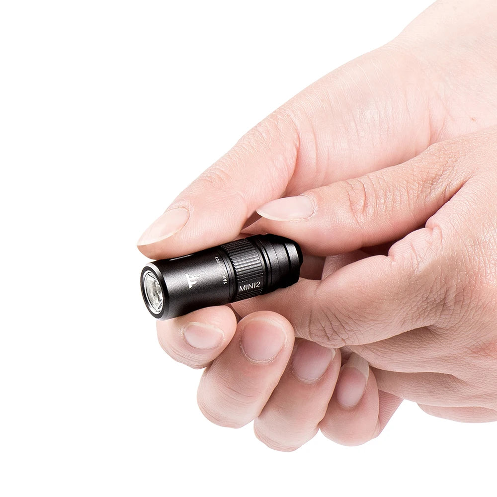 Mini2 Mini Edc Flashlight Usb Rechargeable 220 Lumens Kechain 2 Switch Modes with Indicator Led Flash Light Torch Lamp