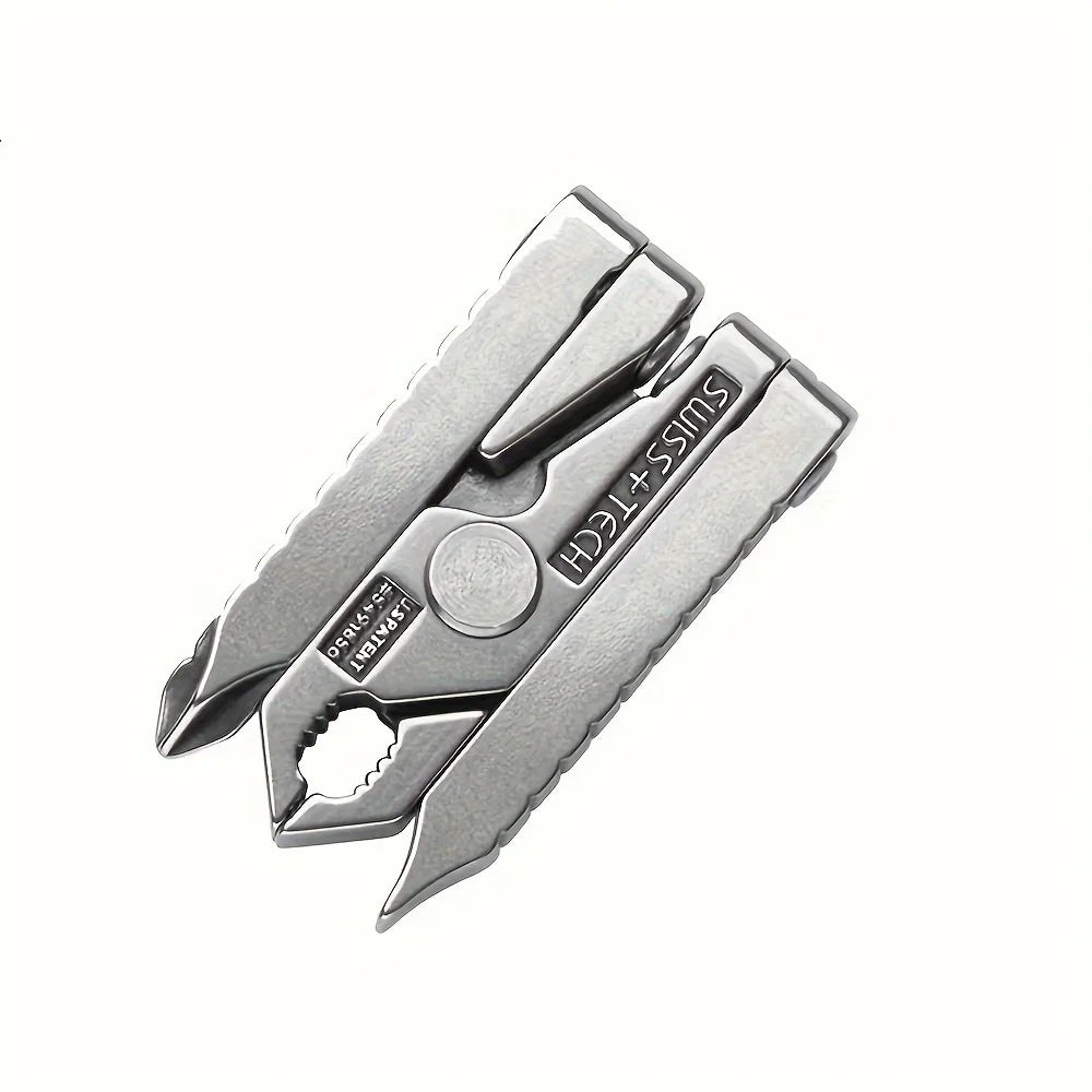 EDC 6-In-1 Portable Foldable Mini Pliers, Multifunctional Outdoor Survival Clamp Tool, Camping Equipment, Pocket Accessories