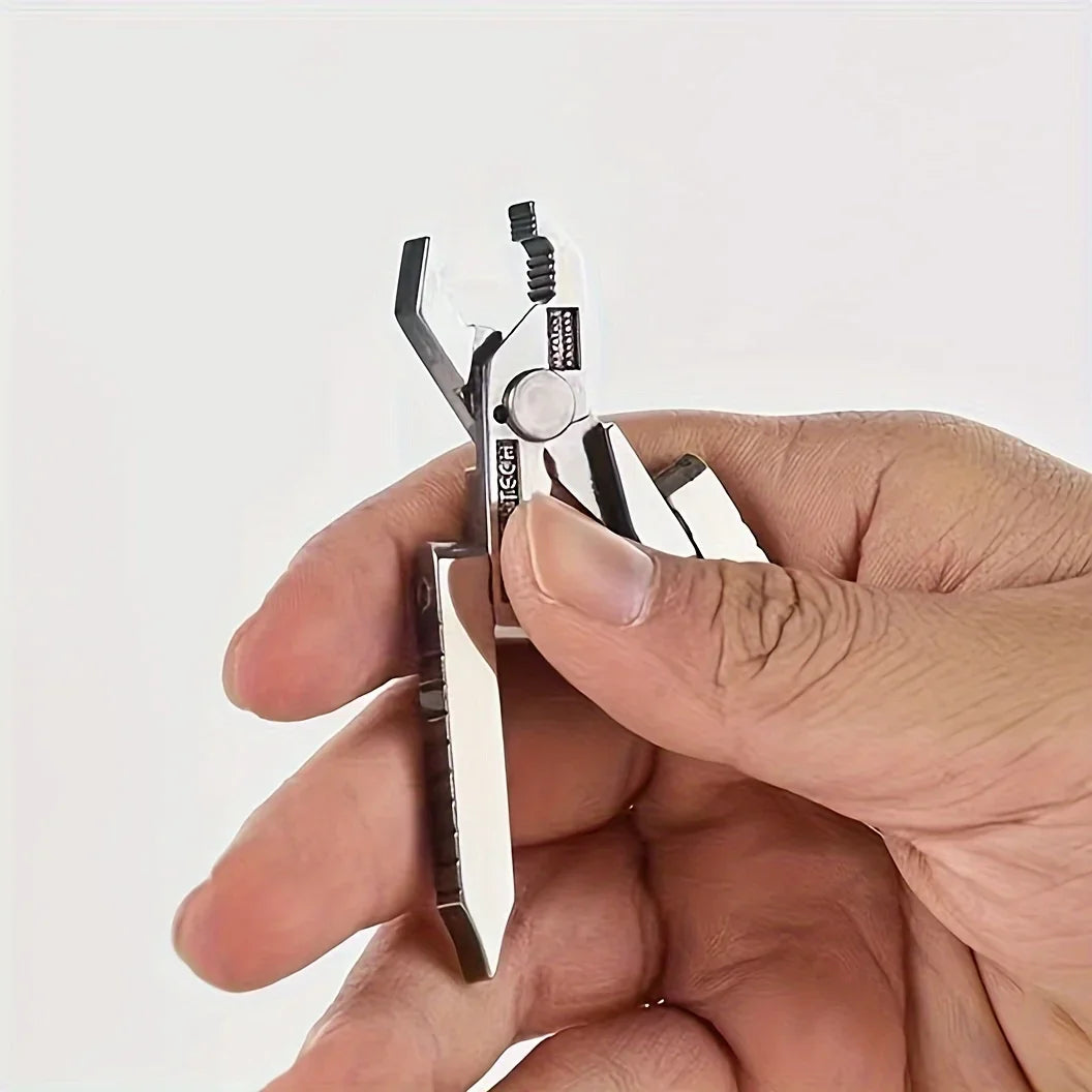 EDC 6-In-1 Portable Foldable Mini Pliers, Multifunctional Outdoor Survival Clamp Tool, Camping Equipment, Pocket Accessories