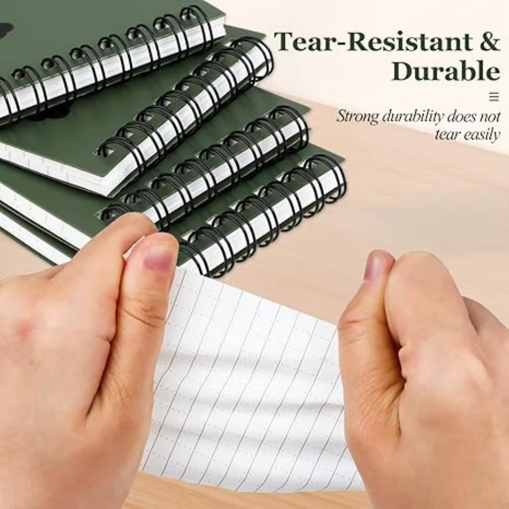 Waterproof Pocket Notebook Tactical All Weather Pocket Notepads with Lined Pages, Spiral Notebook Mini Memo Pad Note Pads