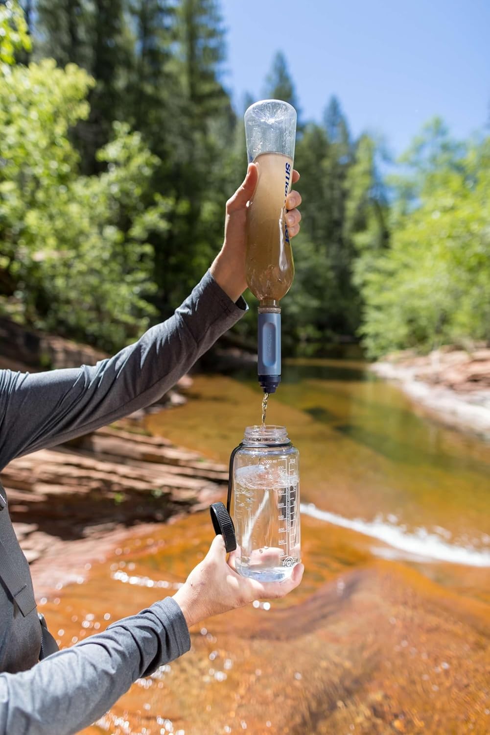 Peak Series Solo Water Filter, Mountain Blue
