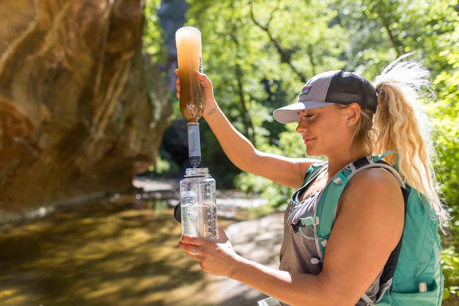 Peak Series Solo Water Filter, Mountain Blue
