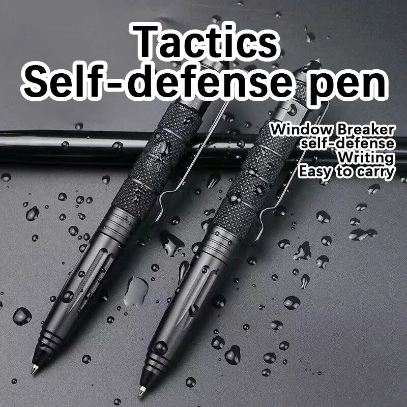 Multifunctional Tactical Pen Outdoor Portable Tungsten Steel Protective Window Pen Men'S Women'S Wolf Pen Body Pen
