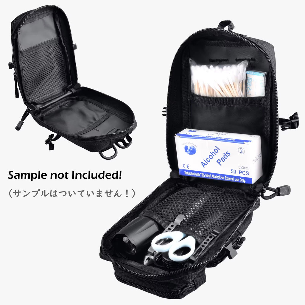 Tactical Molle Utility Pouch, Phone Tool Waist Bag Medical EDC IFAK Pack Mini Design of 3-Day Backpack for Hiking Fishing