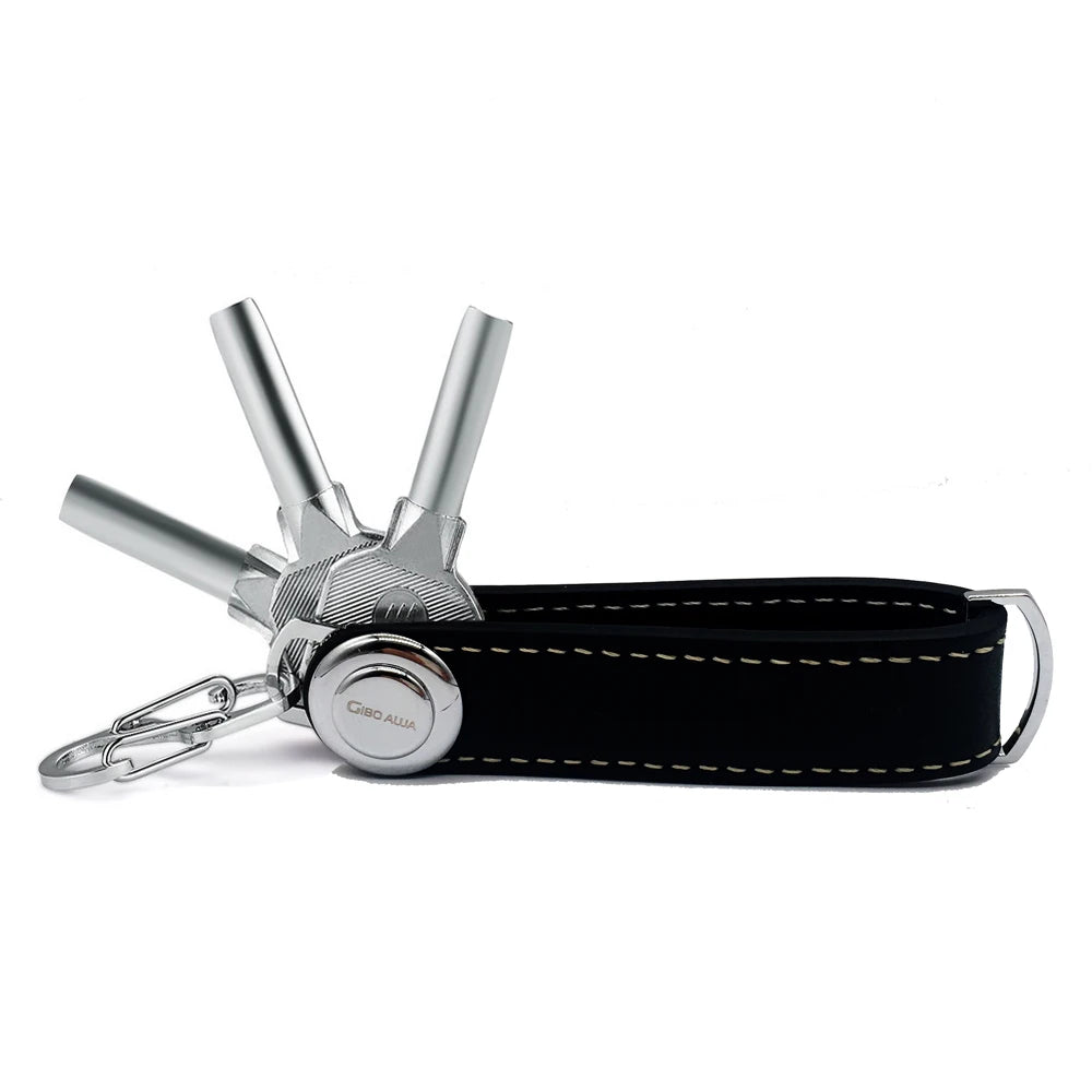 Genuine Leather Keywallet Keychain Key Holder DIY Key Organizer