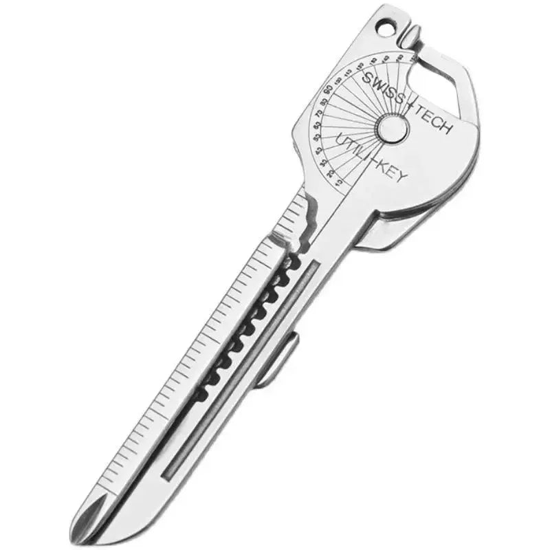 Multi Function Folding Tool Keychain Opener Screwdriver EDC 6 in 1 Utility Outdoor Survival Rescue Pocket Plier Keyring