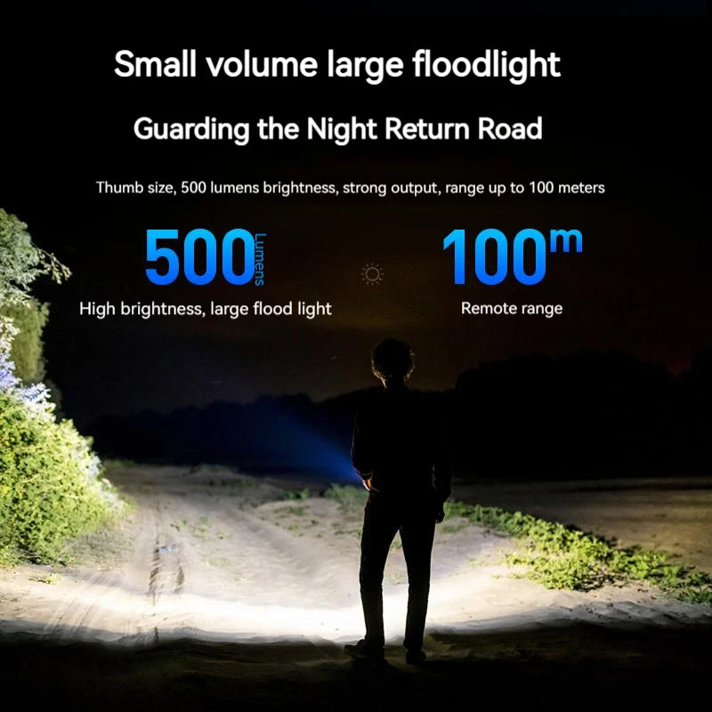 2025 NEW SFL1121 EDC Flashlight LED Rechargeable Mini EDC Keychain Flashlights Camping Lamp for Hiking Self Defense