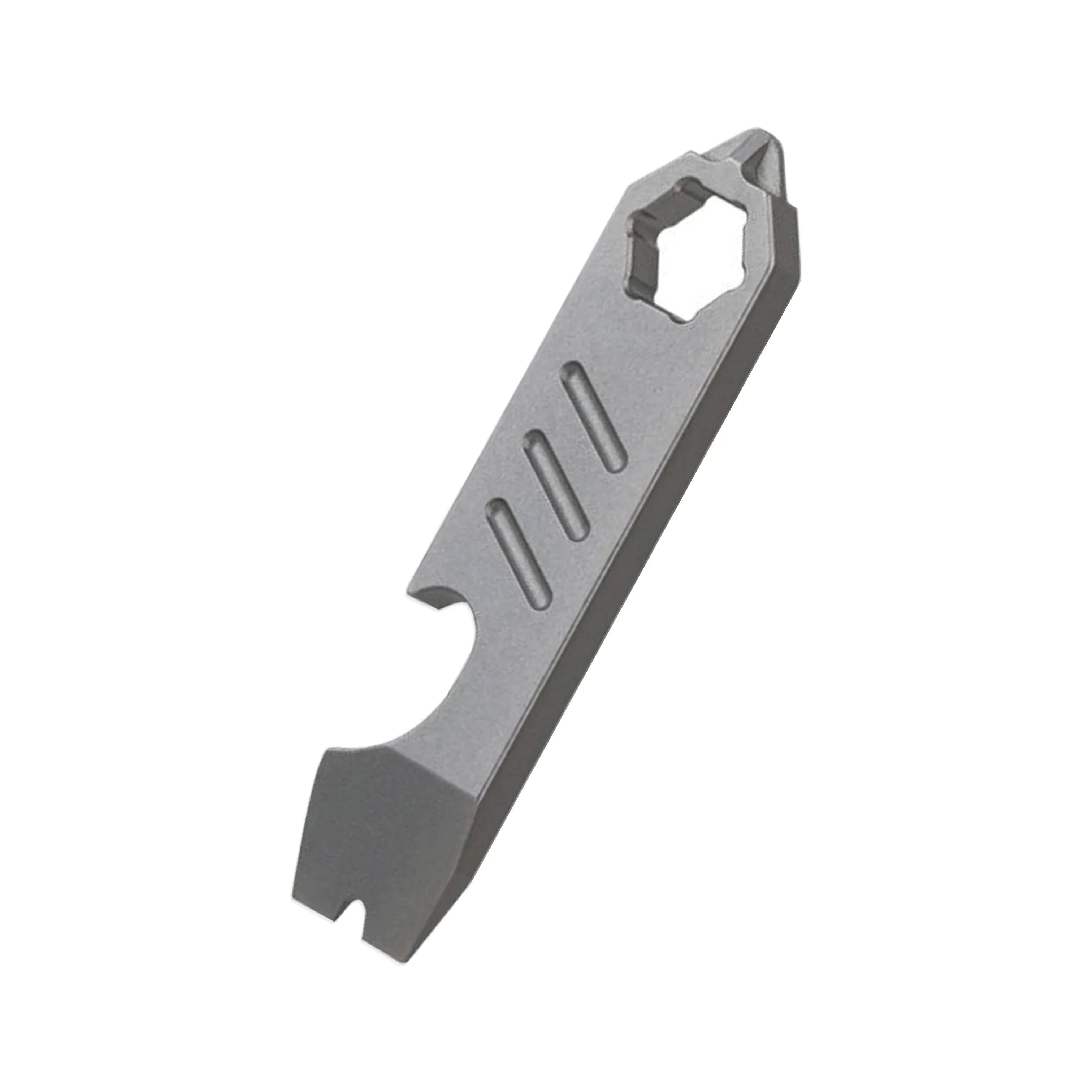 1PC EDC Mini TC4 Titanium Alloy Crowbar Bottle Opener Graduated Hex Wrench Outdoor Gadgets Multi-Functional Camping Equipment