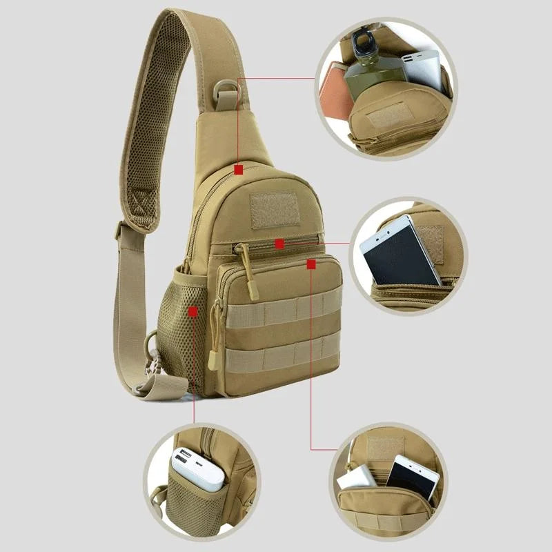 Chest Bag Crossbody Bags Outdoor Sport Travel Sling Shoulder Bag for Men Women Hiking Camping Equipment Backpack