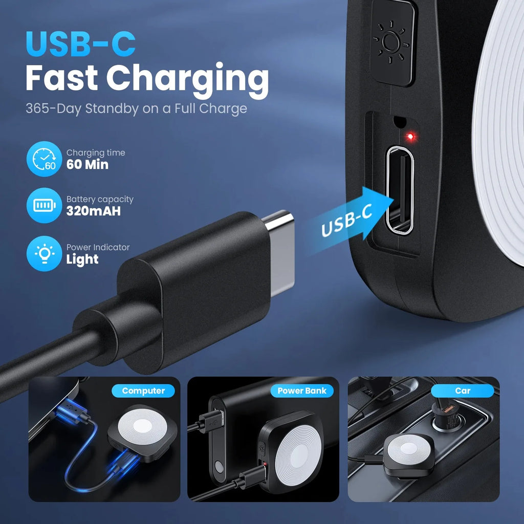Keychain Personal Alarm Recharge Portable Emergency SOS Security Flashlight Self Defense Alarm for Women Children Elders