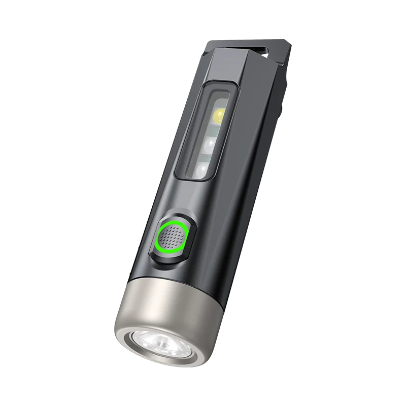 2025 NEW SFL1121 EDC Flashlight LED Rechargeable Mini EDC Keychain Flashlights Camping Lamp for Hiking Self Defense