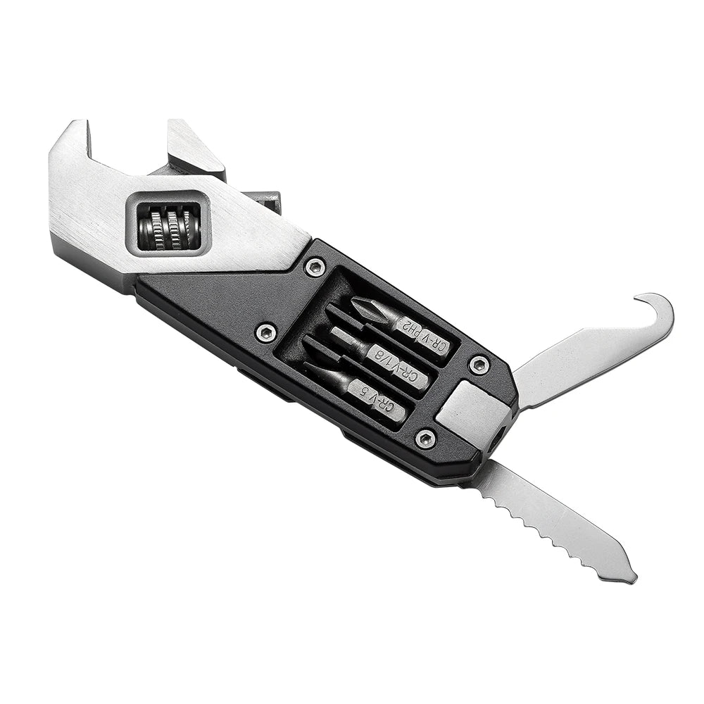 SWISS TECH Folding Adjustable Wrenches Portable EDC Multitools Replaceable Multi-Purpose Screwdriver Kit Pocket Repair Tool Sets
