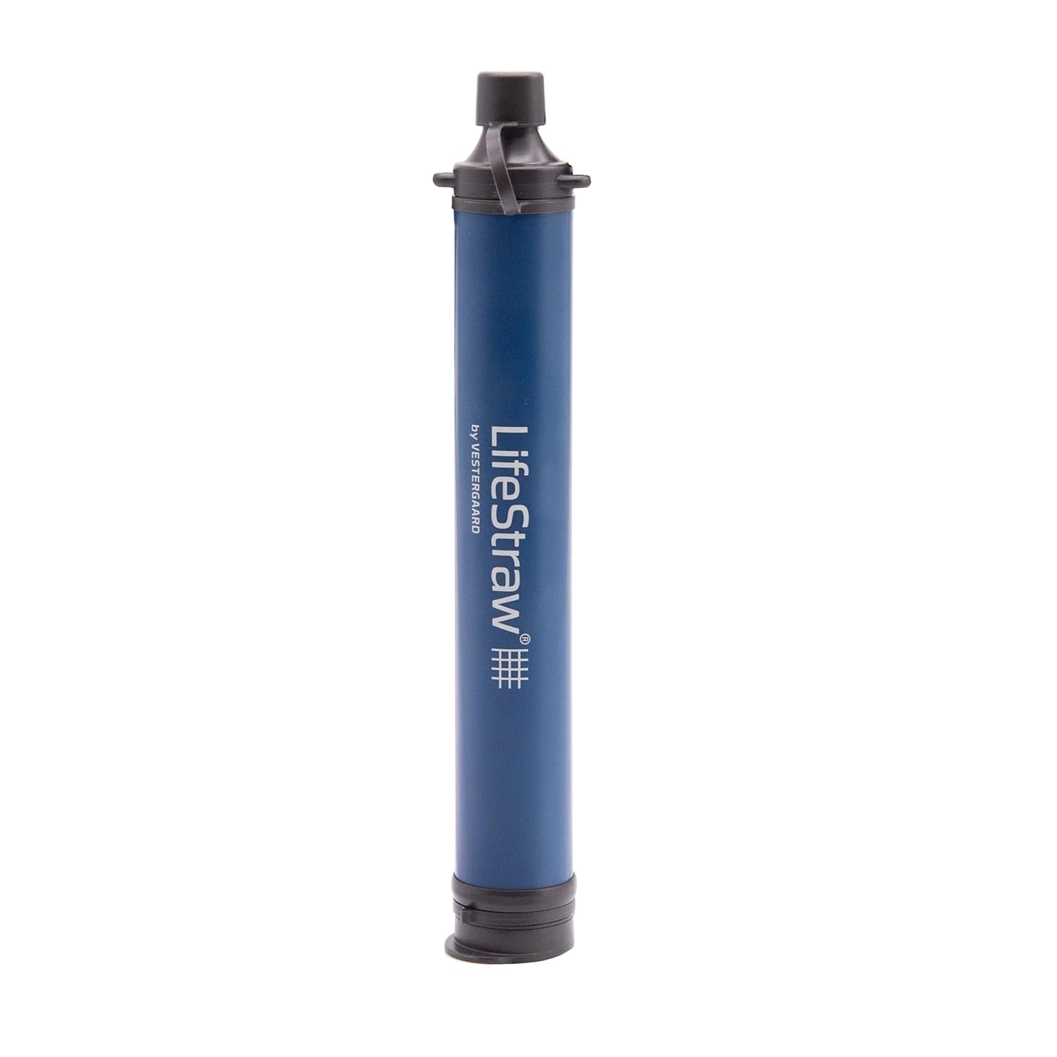 Personal Water Filter for Hiking, Camping, Travel, and Emergency Preparedness, Navy Blue