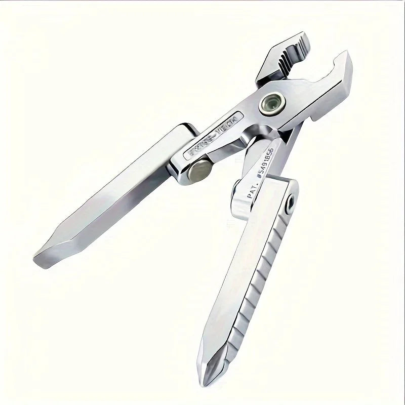 EDC 6-In-1 Portable Foldable Mini Pliers, Multifunctional Outdoor Survival Clamp Tool, Camping Equipment, Pocket Accessories