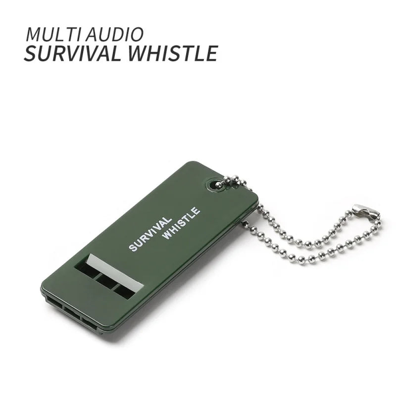 High Decibel Survival Whistle Portable Outdoor Multiple Audio Whistle Camping Emergency Hiking Accessories Edc Tool