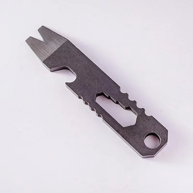 Mini EDC Multifunctional Tool Screwdriver Pry Bar Bottle Opener Portable Outdoor Survival Storage Pry Bar Nail Remover