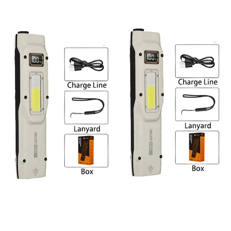 M28 Multifunctional Rechargeable Tactical EDC Flashlight Portable Waterproof Outdoor Torch for Camping Hunting Fishing