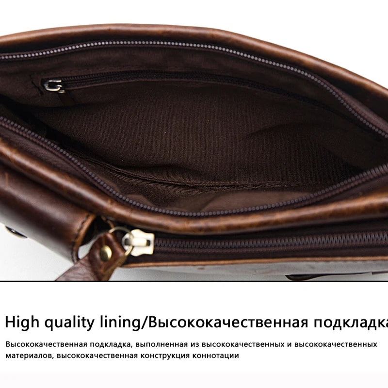 Genuine Leather Waist Packs Men Waist Bags Fanny Pack Belt Bag Phone Bags Travel Waist Pack Male Small Waist Bag Leather